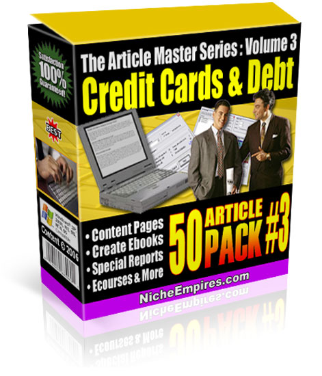 Credit Cards & Debt : 50 Articles Pack