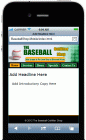 Baseball Shop Mobile Site Template