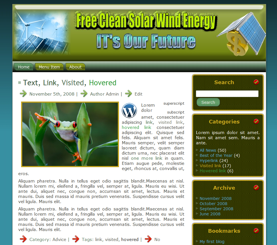 Solar And WInd Energy Site