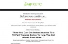 Easy Keto Upgrade Package