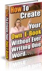 Create Your Own E-Book Without Ever Writing One Word