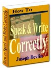 Speak And Write Correctly